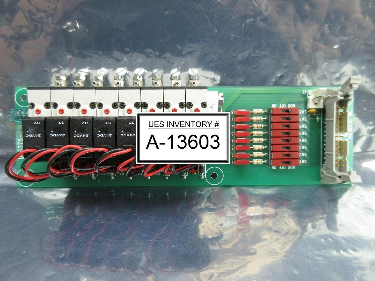 Used TECO Pneumatic DES375-010-8 8-Port Pneumatic Manifold Board PCB HA010E1 Working