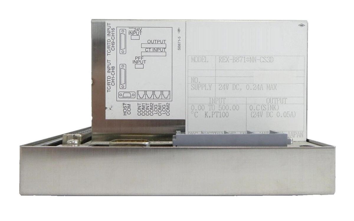 Used RKC Instrument REX-B871*NN-CS3D Temperature Controller TEL Lithius Working