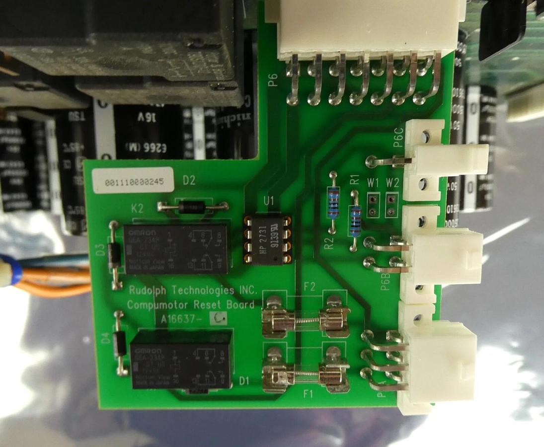 Used Rudolph Technologies A16939 Vangard Rectifier PCB Board III Working Surplus