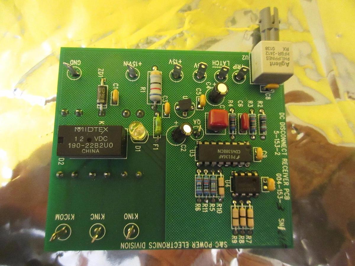 Used S&C Electric 5-153-2 DS Disconnect Receiver Board PCB 004-153-3 Used Working