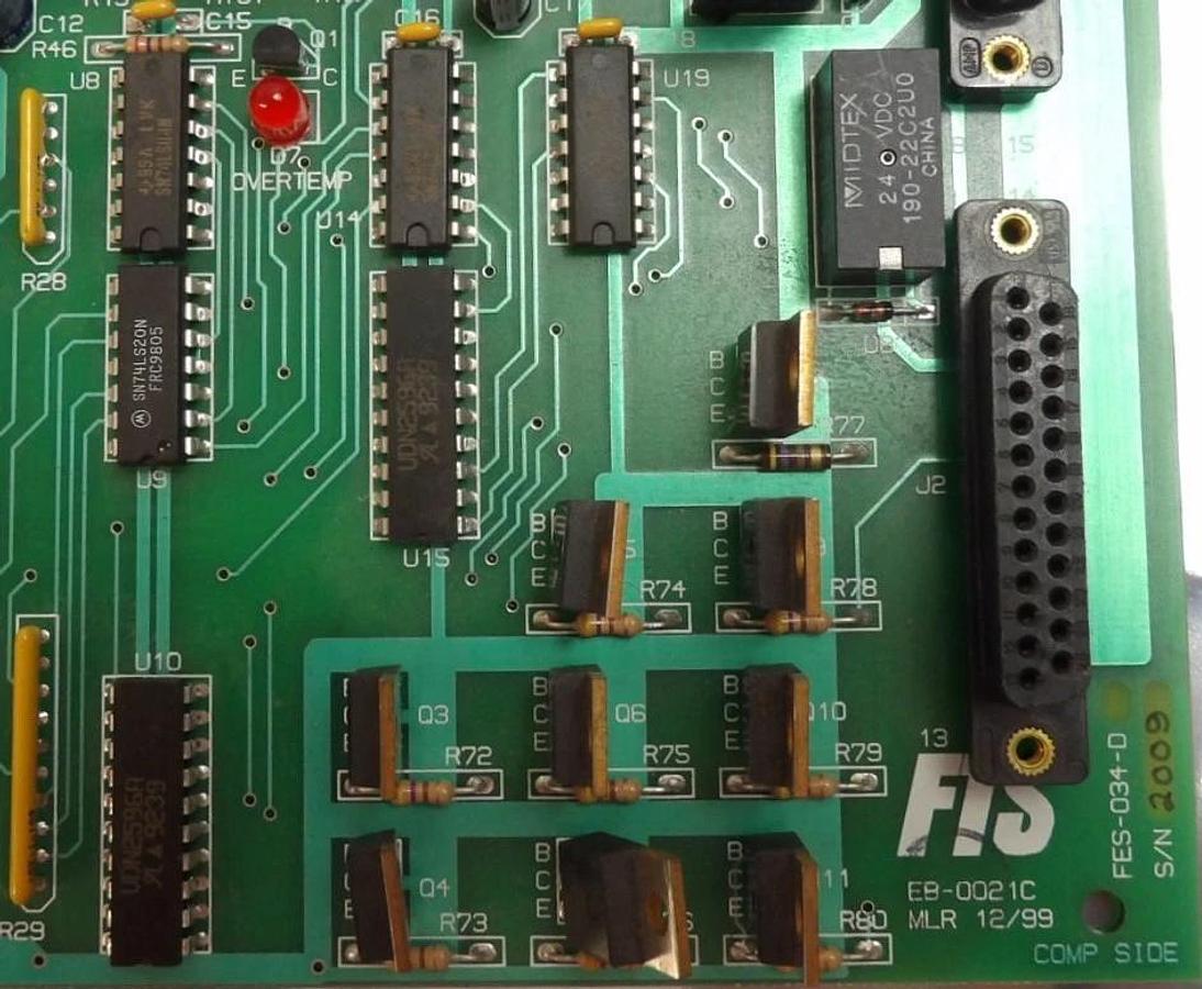 Used FTS Systems EB-0021C Processor PCB FES-034-D Turbojet Temperature System Working