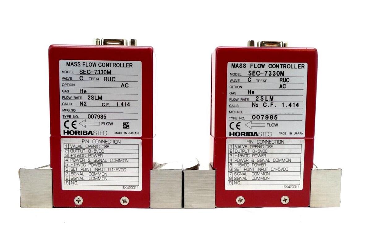 Used Horiba STEC SEC-7300 Mass Flow Controller MFC SEC-7340 SEC-7330 Lot of 5 Working