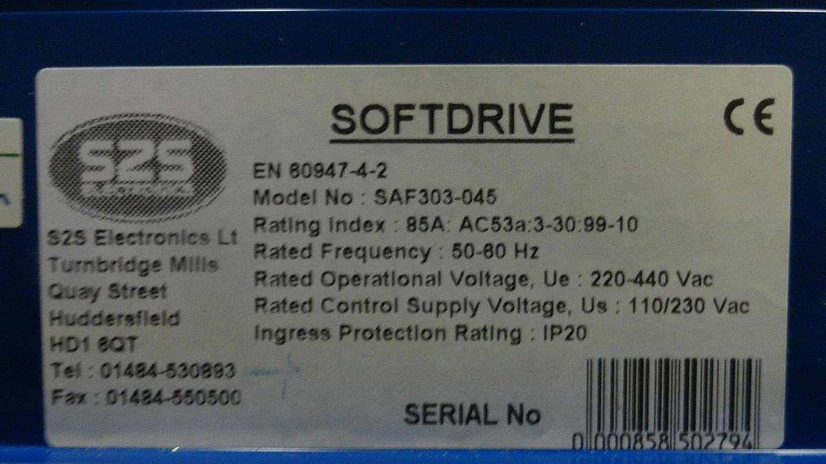 Used AMAT Applied Materials 9010-01545 S2S Softdrive SAF305-045 Used Working