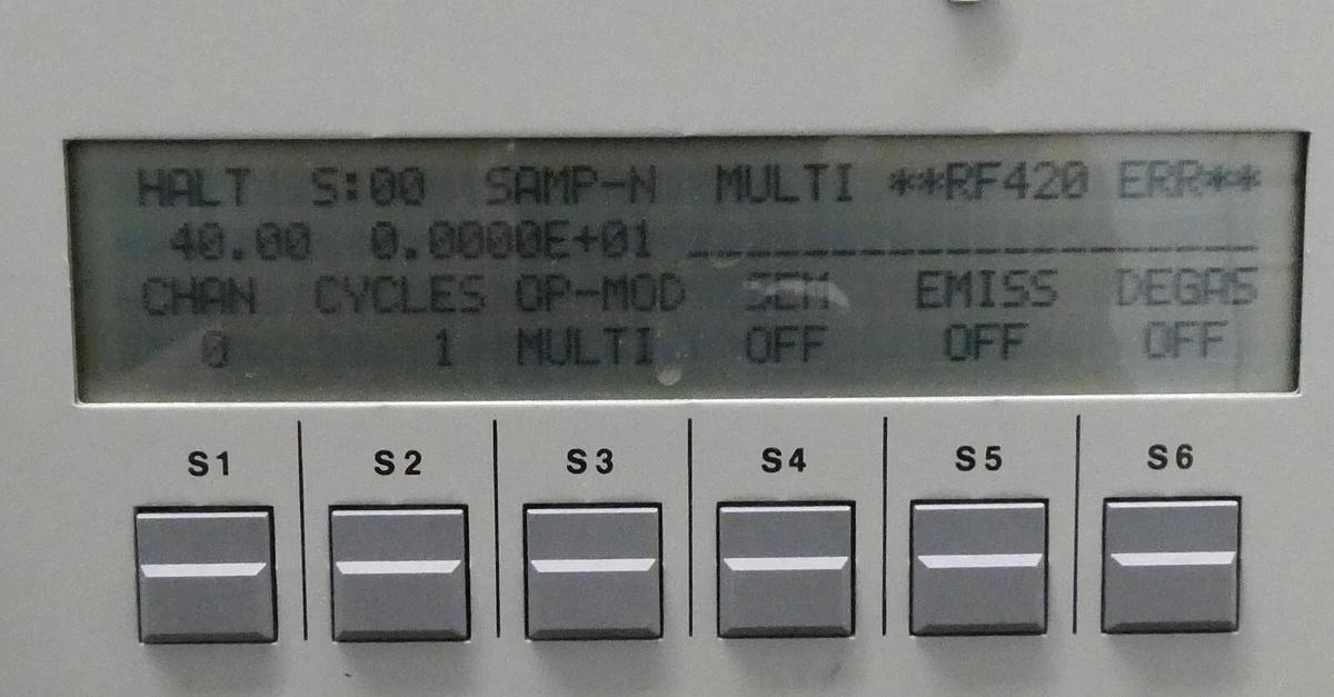 Used Balzers QMG 420 Quadrupole Mass Spectrometer MM 420 QC 420 AI 420 AO 420 As-Is