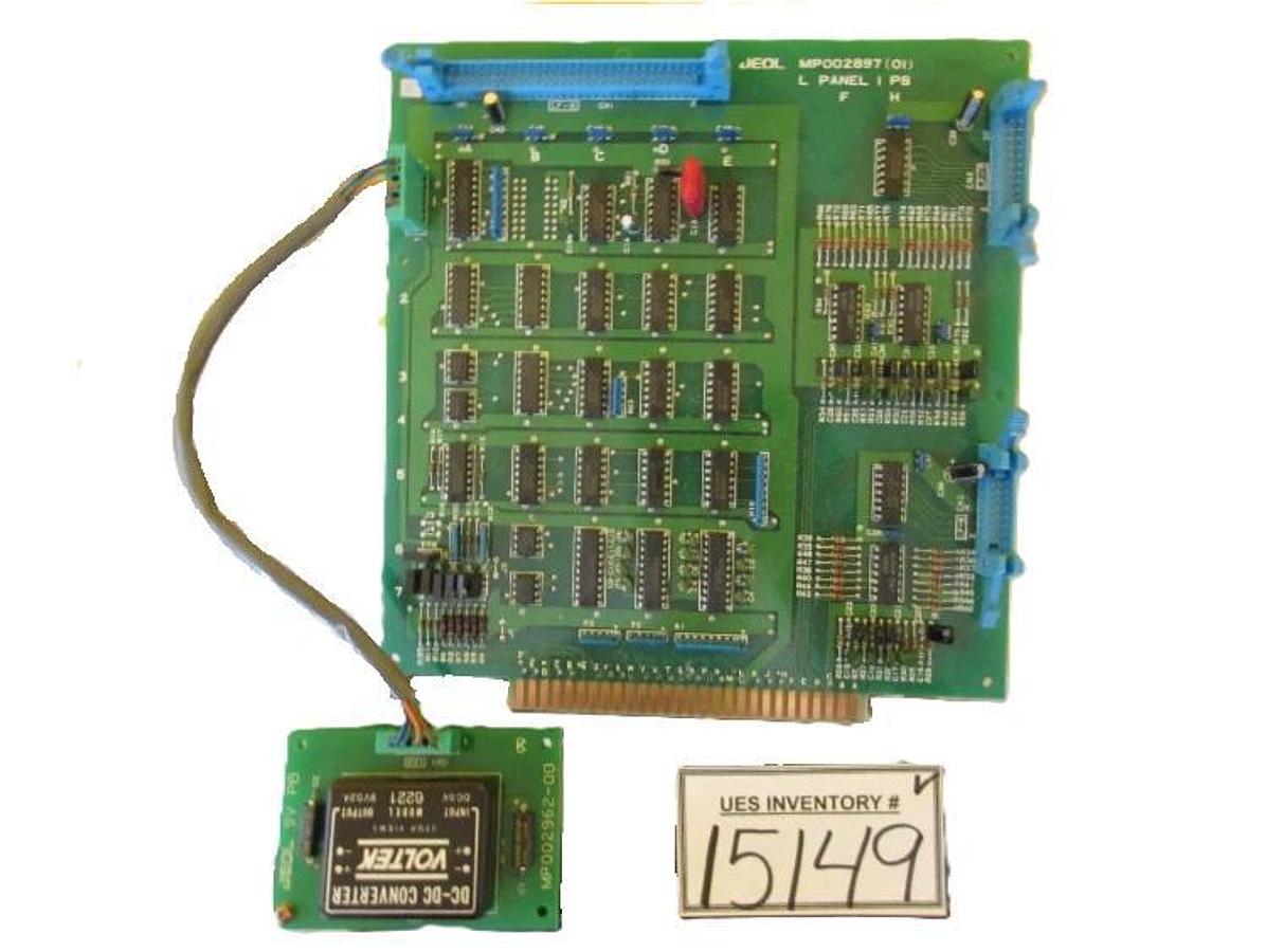Used JEOL MP002897(01) L PANEL 1 PB Board PCB Assembly MP002962-00 JEM-2010F Working