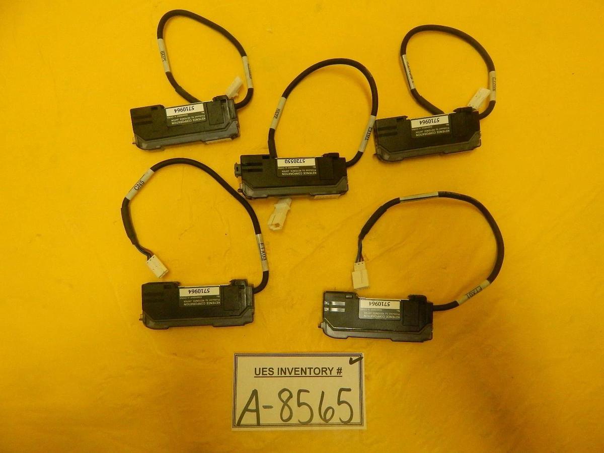 Used Keyence FS-V21R Digital Amplifier Fiberoptic Sensor Reseller Lot of 5 Working