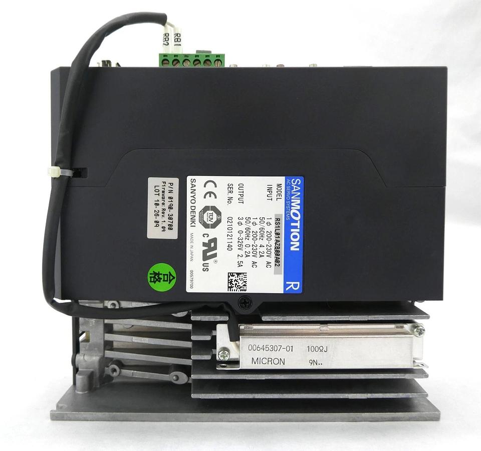 Used Sanyo Denki RS1L01AZB00A02 Servo Drive SANMOTION R Reseller Lot of 2 Working