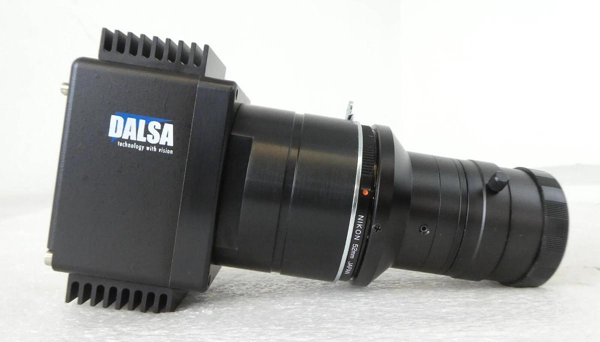 Used Teledyne DALSA S2-12-02K40 Monochrome Inspection Camera Nikon 52mm Lens Working