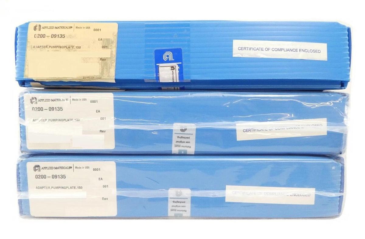 AMAT Applied Materials 0200-09135 150mm Pumping Plate Reseller Lot of 3 New
