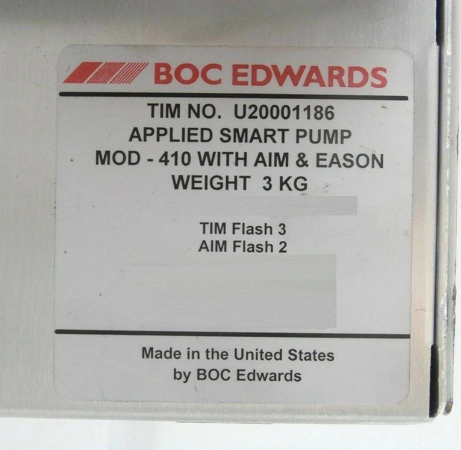 Used Edwards U20001186 im Interface Module with TIM Flash 3 AIM Flash 2 Working