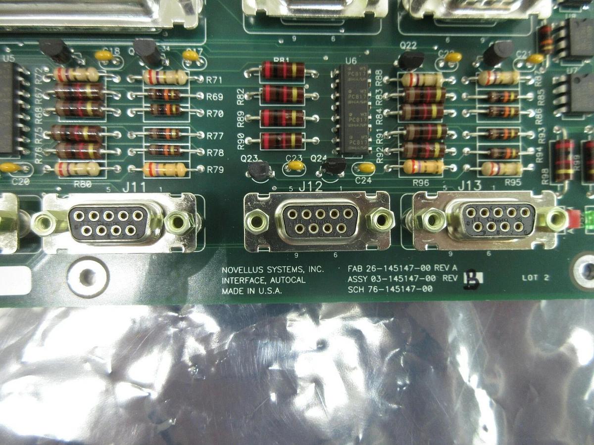 Used Novellus Systems 03-145147-00 Interface Autocal Board PCB Rev. B Used Working