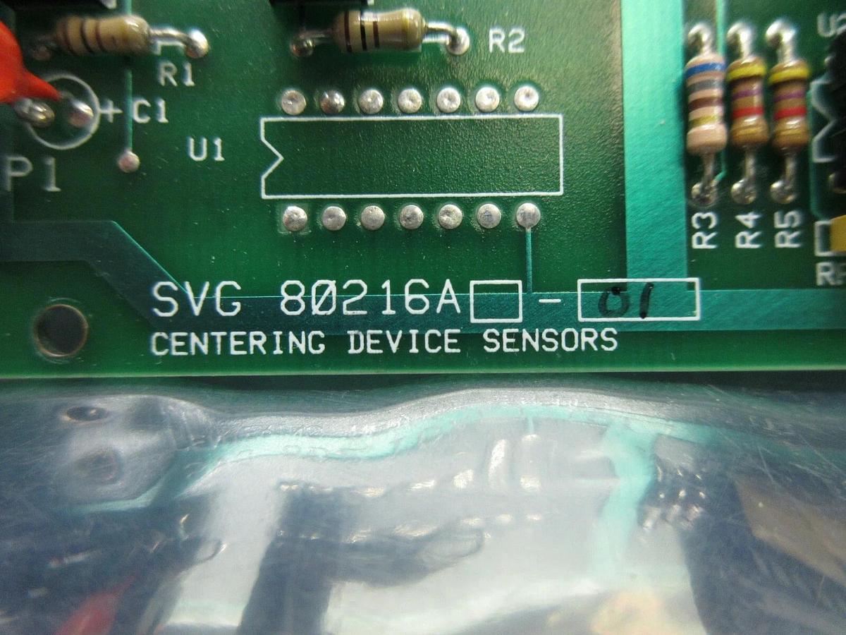 Used SVG Silicon Valley Group 80216A-01 Centering Device Sensors Board PCB 90S Used