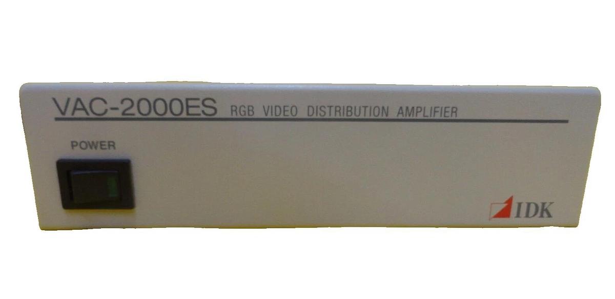 Used IDK Corporation VAC-2000ES RGB Video Distribution Amplifier TEL Unity II Working