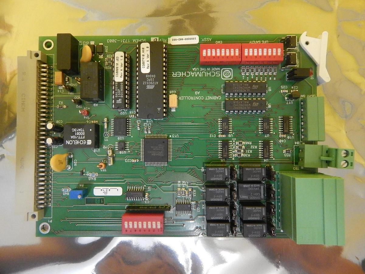 Used Schumacher 1000000-462-002 Cabinet Controller PCB Card 1731-3003 Used Working