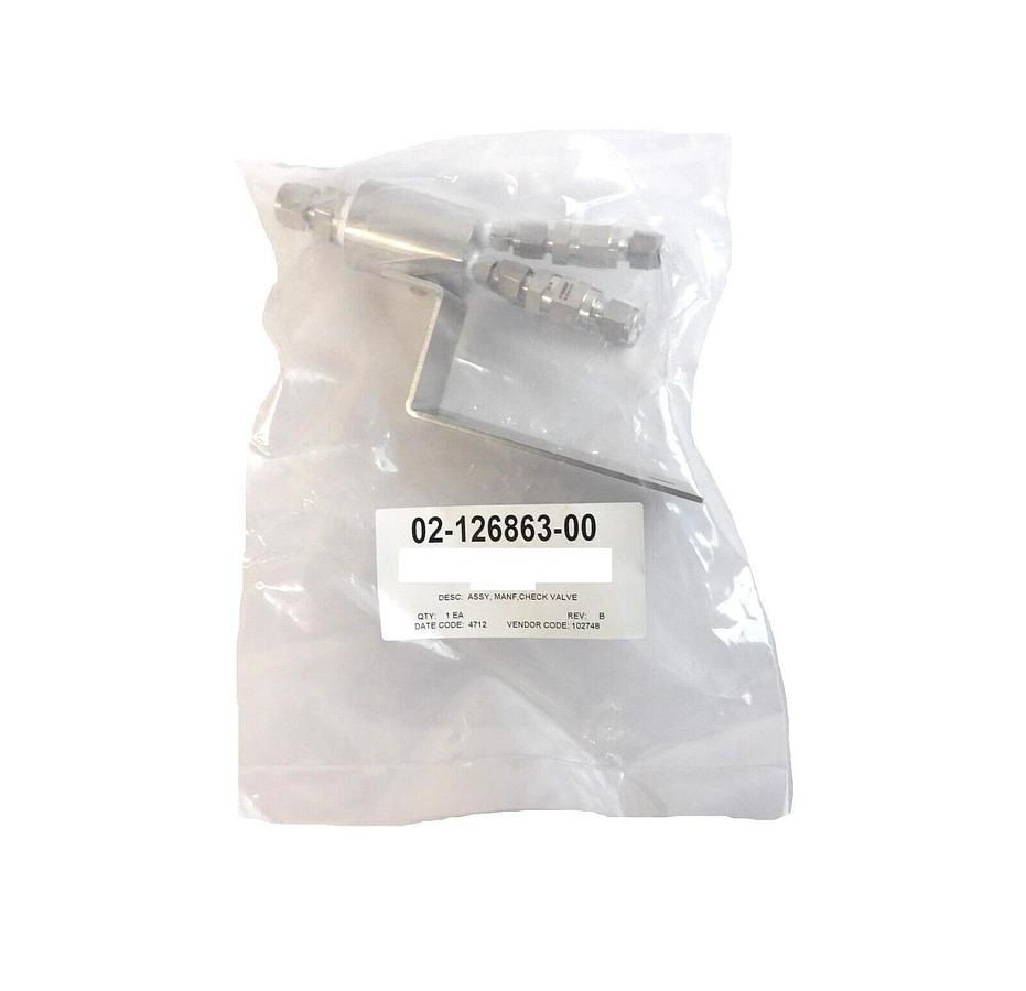 Novellus Systems 02-126863-00 Check Valve Manifold Assembly New Surplus