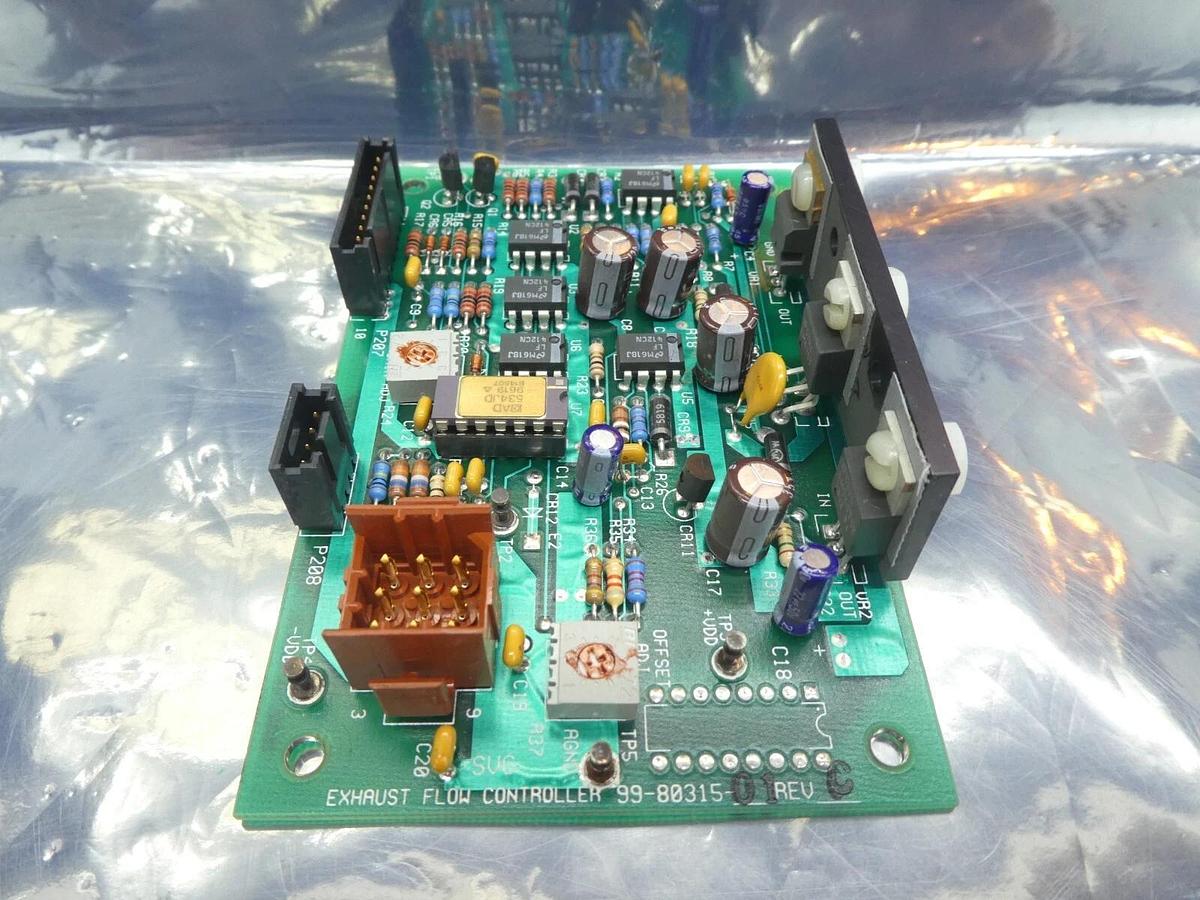 Used SVG Silicon Valley Group 99-80315-01 Exhaust Flow Controller PCB Rev. C Working