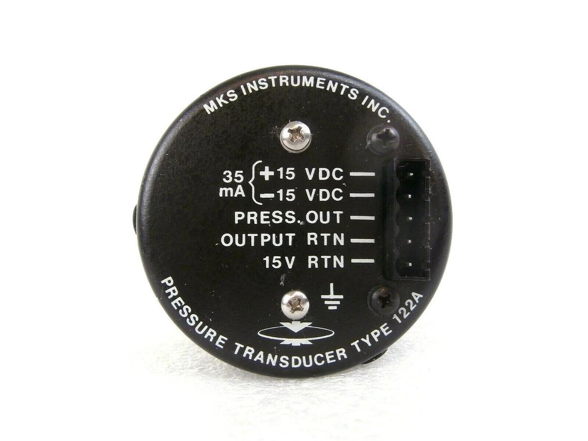 Used MKS Instruments 122AA-00100AB Baratron Pressure Transducer Type 122 Working