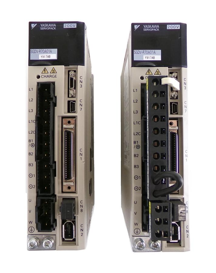 Used Yaskawa Electric SGDV-R70A01AY917AB Servo Drive SERVOPACK Lot of 2 Working
