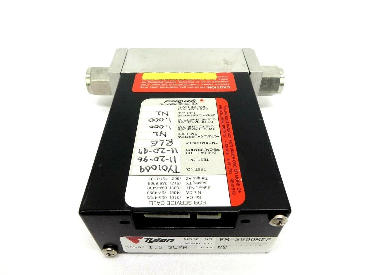 Used Tylan FM-3900MEP Mass Flow Controller MFC 1.5 SLPM N2 2900 Series Working Spare