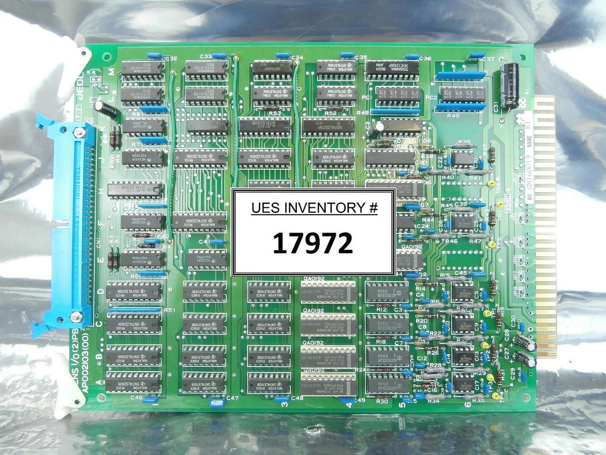 Used JEOL AP002103(00) Processor Board PCB Card LENS I/O(2)PB KI JSM-6400F Used
