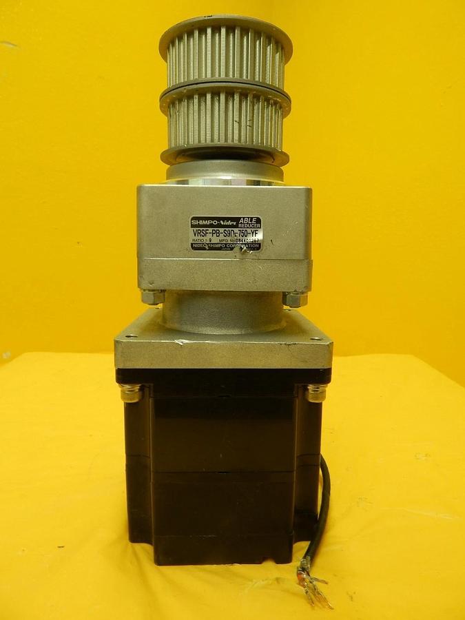 Used Yaskawa SGMPH-08A1A2C AC Servo Motor Shimpo Gearhead VRFS-PB-S9D-750-YF Used