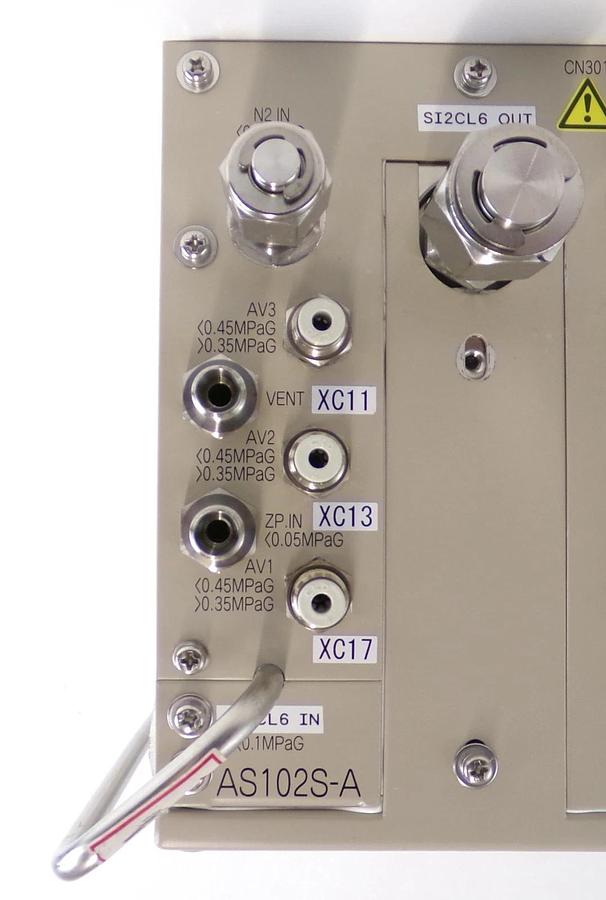 Used Hitachi AS102S-A Mass Flow Controller 100 SCCM SI2CL6 Untested Surplus