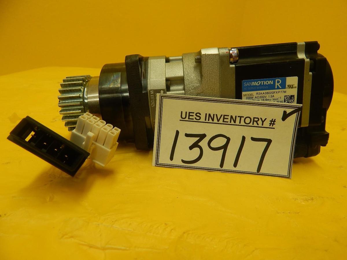Used Sanyo Denki R2AA06020FXP77M AC Servo Motor Sumitomo ANFX-P110F-2RL3-9 Used