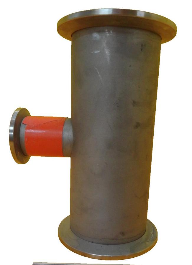 Used Edwards C10517431 Straight Nipple Vacuum Adapter Tee NW50 NW25 Copper Cu Working