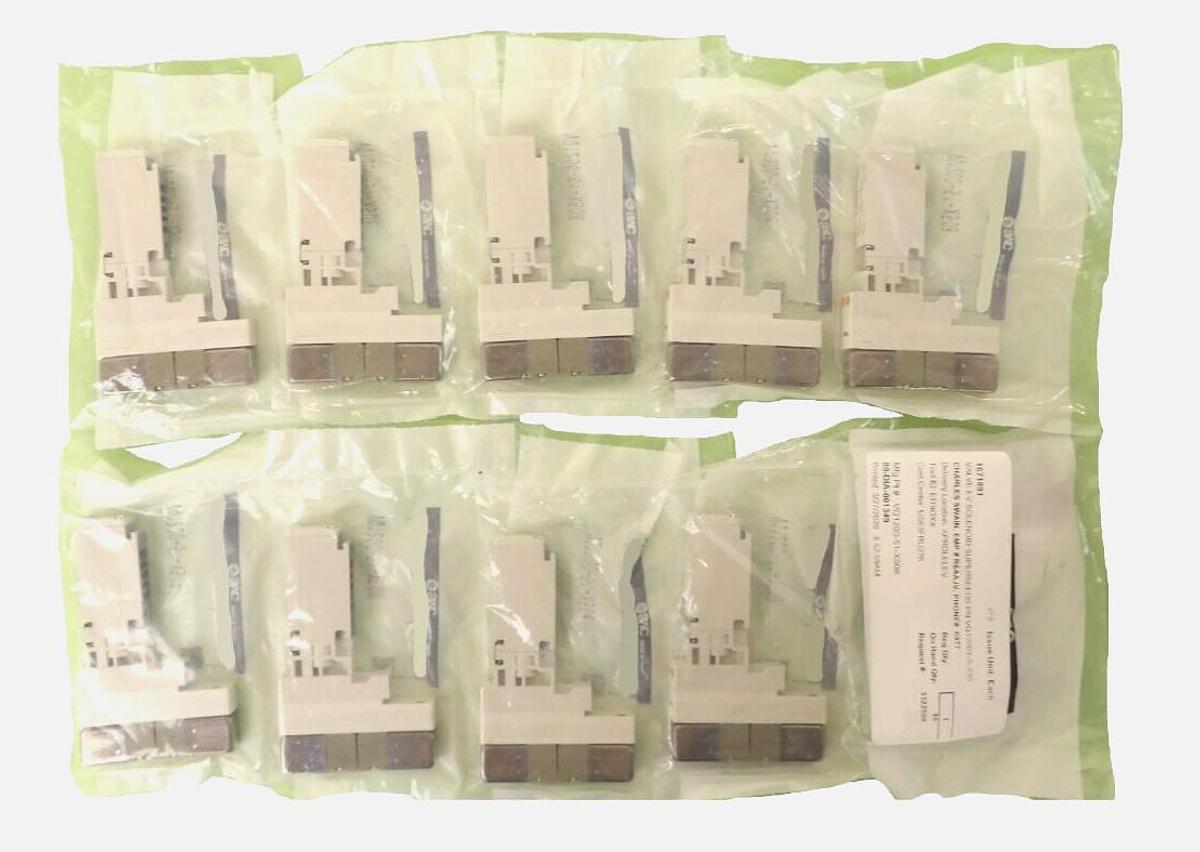 Used SMC VQ1200-51-X508 5-port Solenoid Valve Module Lot of 10 New Surplus