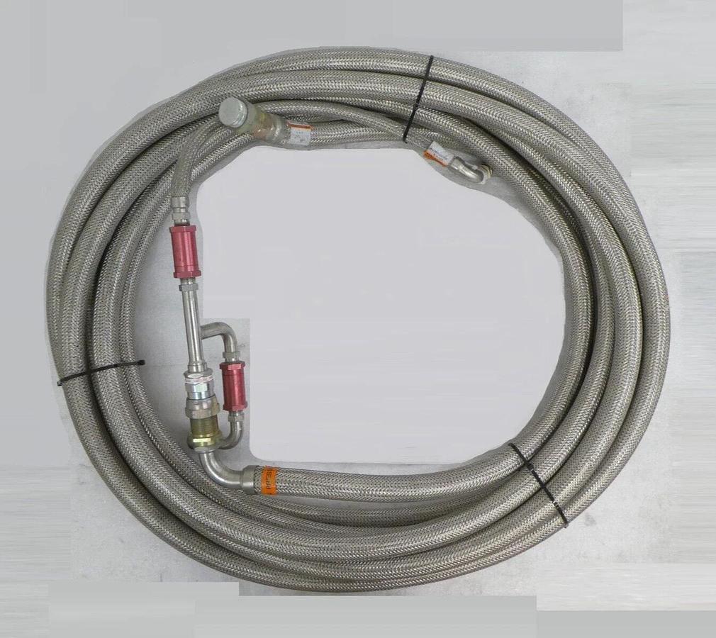 Used CTI-Cryogenics 8043454G600 Cryopump Flex Hose with Tee 8043505G002 AMAT Working