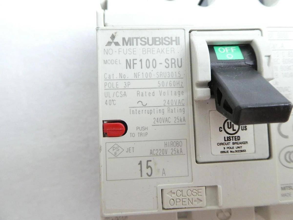 Used Mitsubishi NF100-SRU NV100-SRU Circuit Breaker Reseller Lot of 11 Working