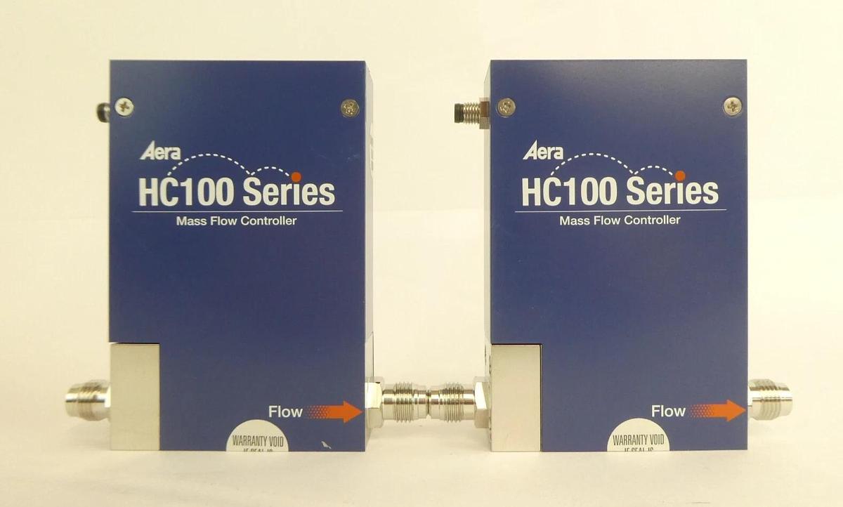 Used Aera HC100 Series Mass Flow Controller MFC Reseller Lot of 8 Working Surplus