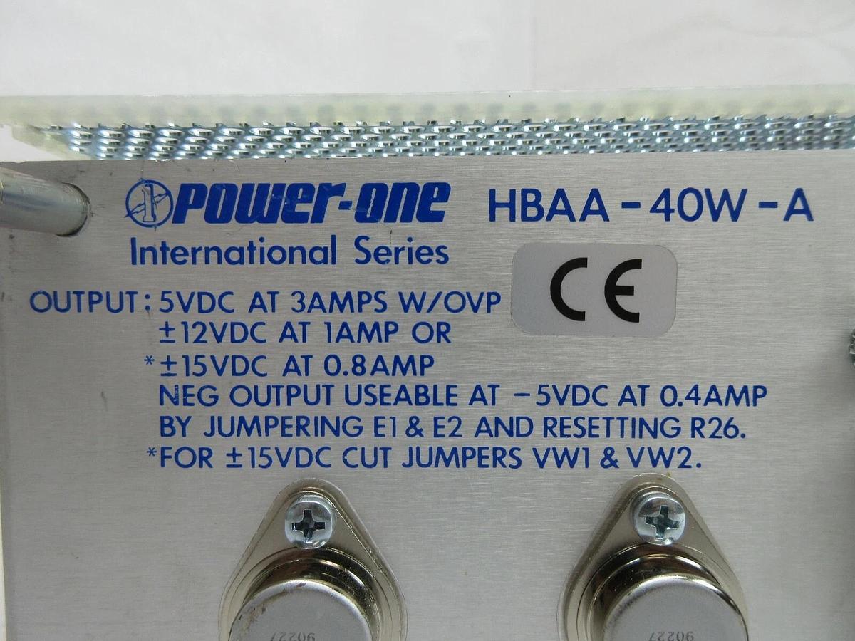 Used Power-One HBAA-40W-A Power Supply Delta Design 1923710-001 Working Spare