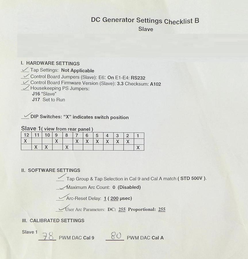 Refurbished DCG-200A Optima ENI DCG-200A-S00 RF Generator Slave AMAT 0190-07967 Refurbished