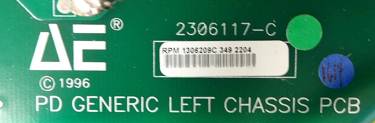 Used AE Advanced Energy 2306117-C PD Generic Left Chassis PCB Assembly Working