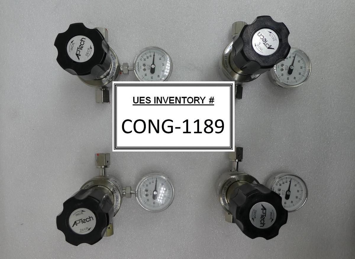 Used APTech AP1006SM 3PW FV4 FV4 IV4 Single Stage Regulator Valve Lot of 4 Used