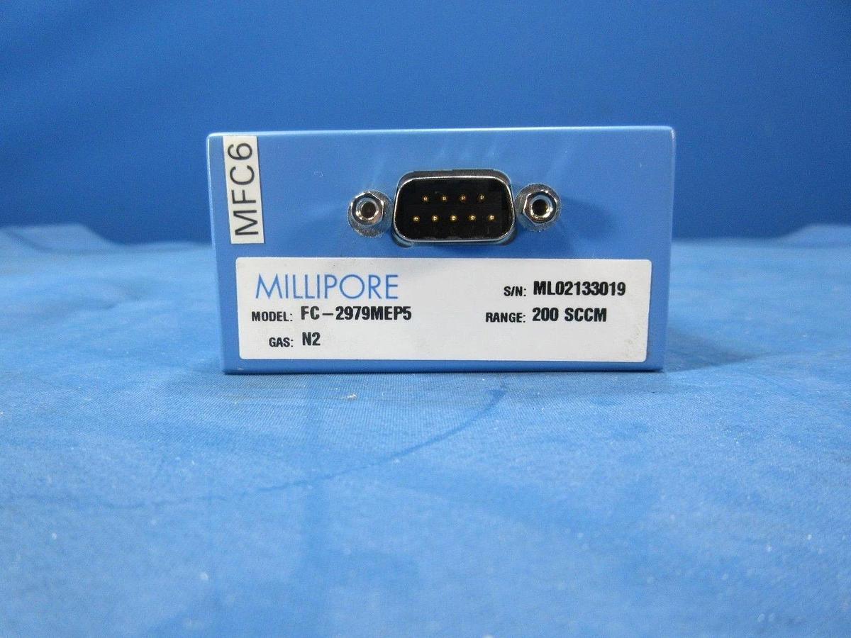 Used Millipore FC-2979MEP5 Mass Flow Controller 200 SCCM N2 Used Working