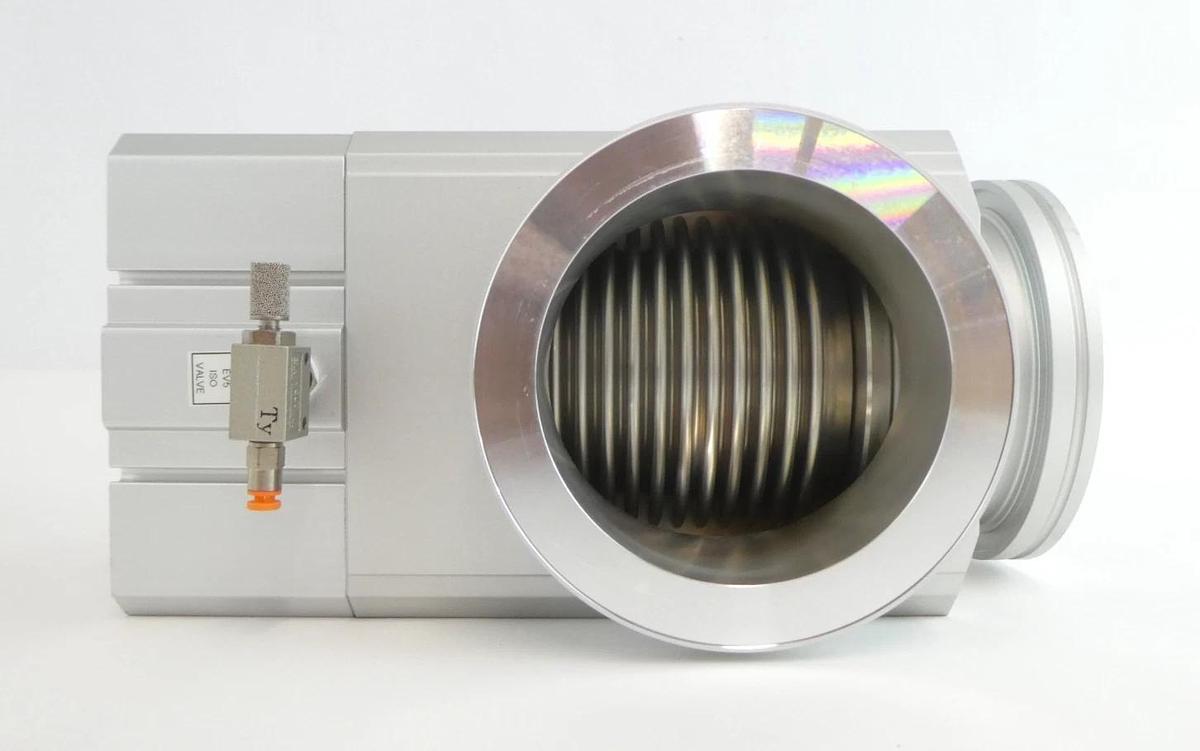 Used SMC XLA-80-X741 High Vacuum Angle Valve Vacuum Series Working Surplus