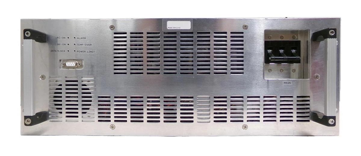 Used Pearl Kogyo 50V12-A2 Rack Mount RF Generator 121MHz @ 5kW Working Surplus