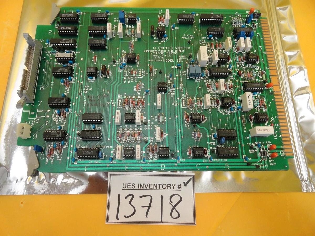 Used Ultratech Stepper 0513-555000 Servo Stage PCB Card Semifusion Model 151 Used
