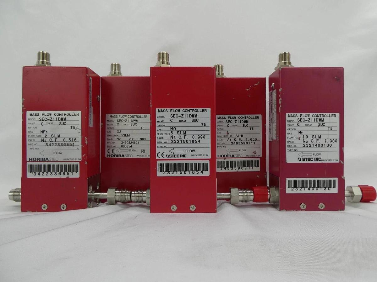 Used Horiba STEC SEC-Z11DWM Mass Flow Controller MFC N2 H2 Reseller Lot of 10 Working