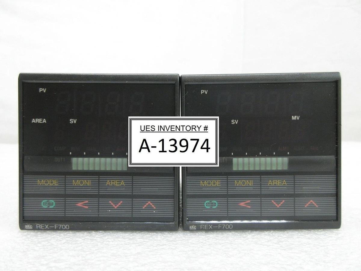 Used RKC Instruments F700FD04-8*CN-NNN-4A Temperature Controller Lot of 2 Used
