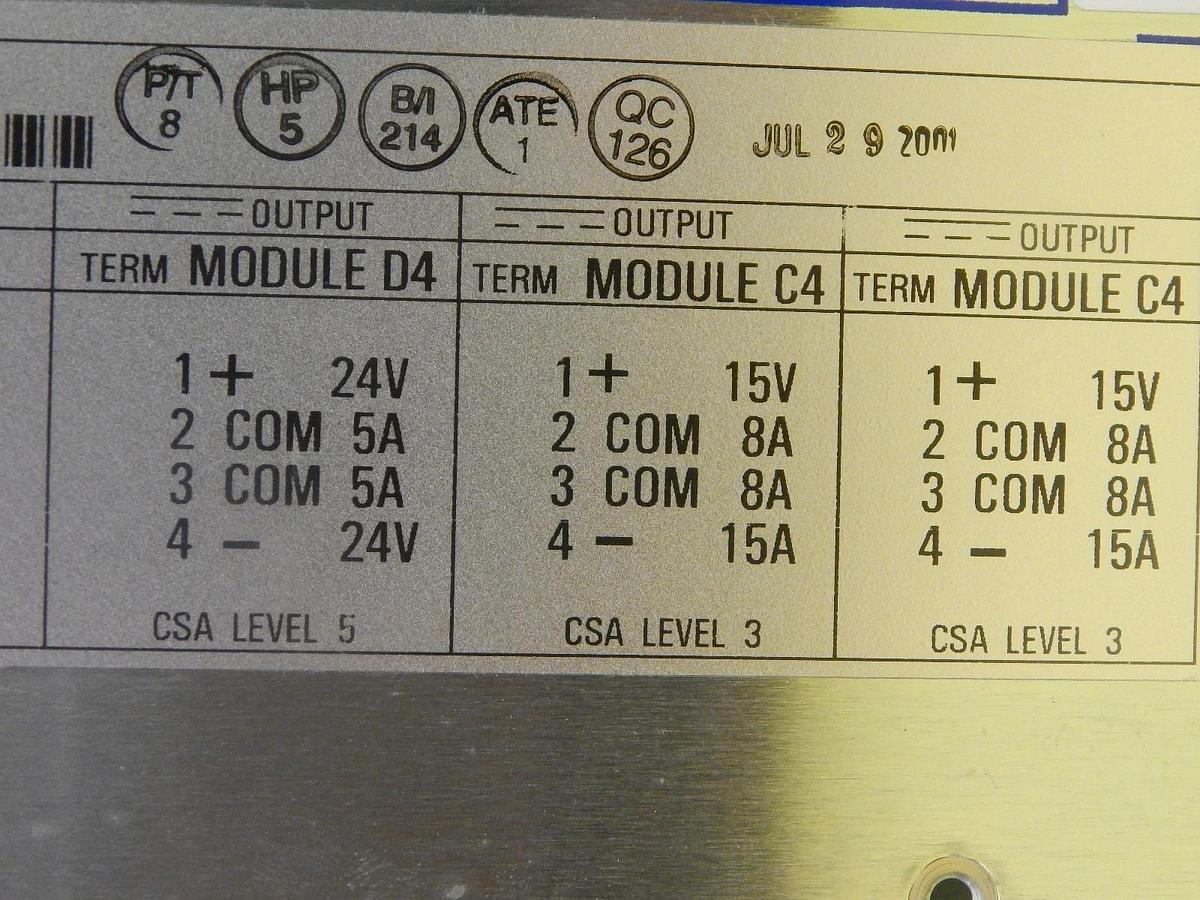 Used Power-One RPM5C4C4D4LCS677 Power Supply Schlumberger 97171049 A Working Spare