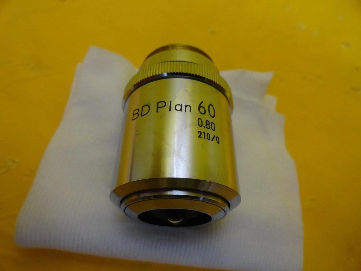 Used Nikon Precision BD Plan 60 0.80 Microscope Objective 210/0 Working Surplus