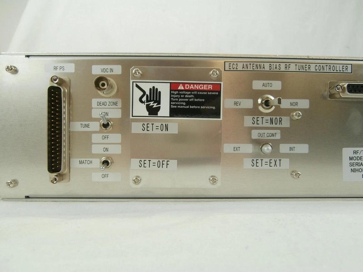 Used Nihon Koshuha RF/TUNE CONT-2 RF EC2 Antenna Bias Tuner Controller Working