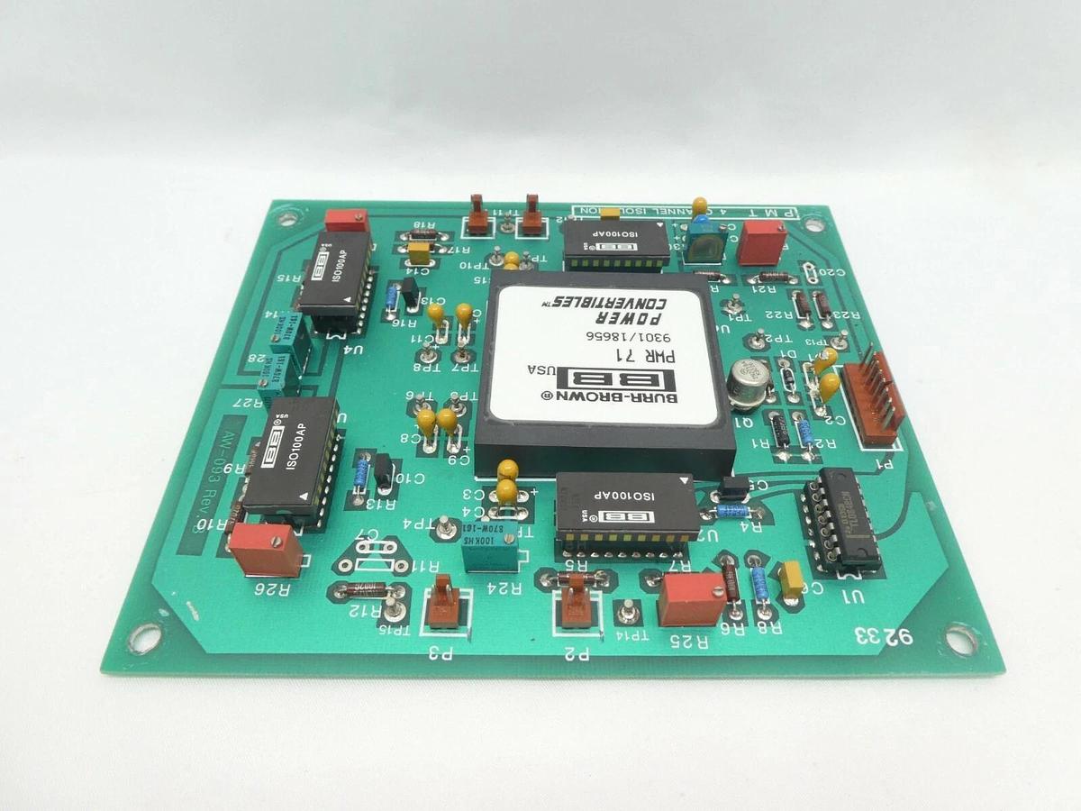Used PMT Plasma Materials Technology AW-093 4 Channel Isolation PCB Rev. B Working