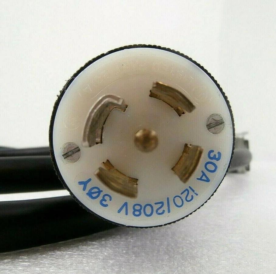 Used Edwards E21909516 iQDP Power Plug with 6 Foot Cable 1.8M iQDP40 iQDP80 Working