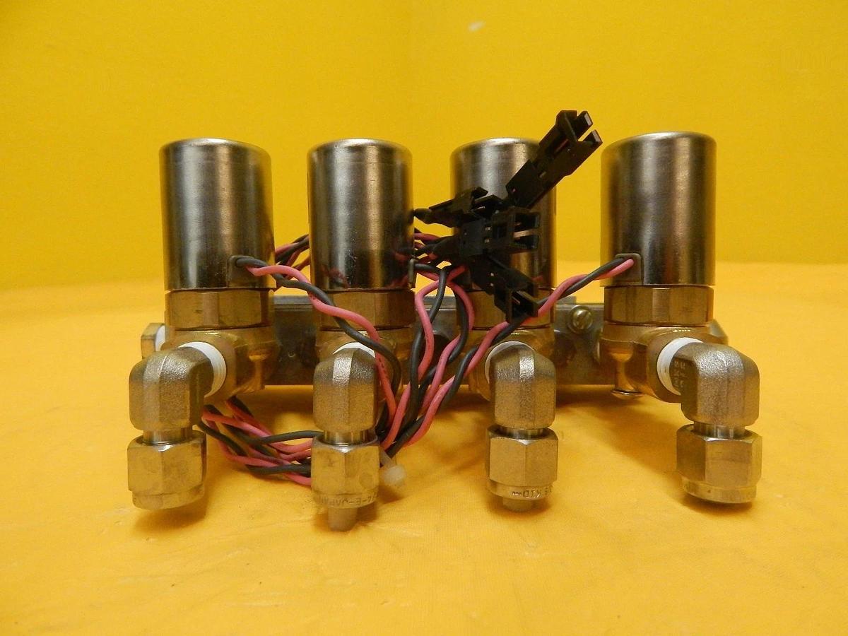 Used MRC Materials Research A118037 Pneumatic Manifold VDW31-5G-4 Set of 2 Star Used
