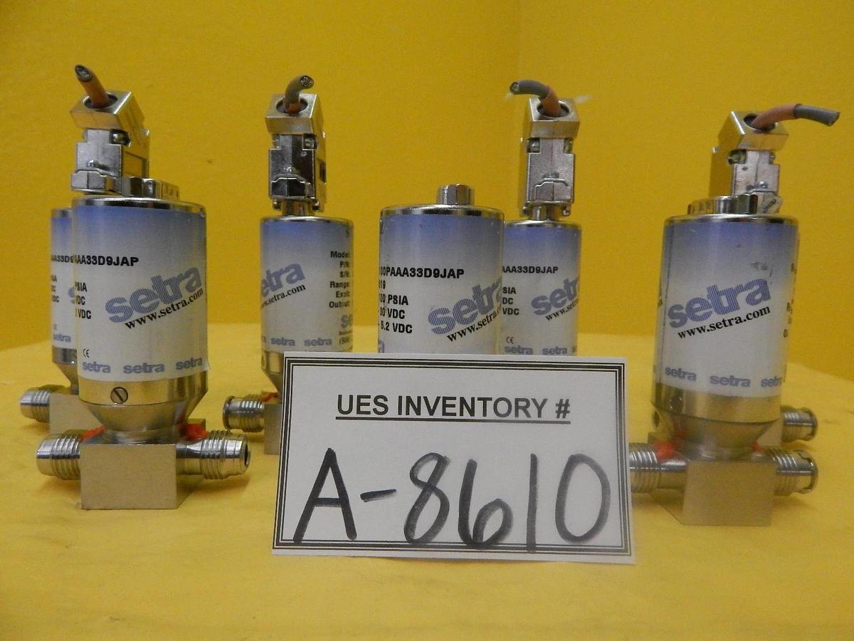 Used Setra 2241100PAAA33D9JAP Pressure Transducer 224 Lot of 7 Used Working