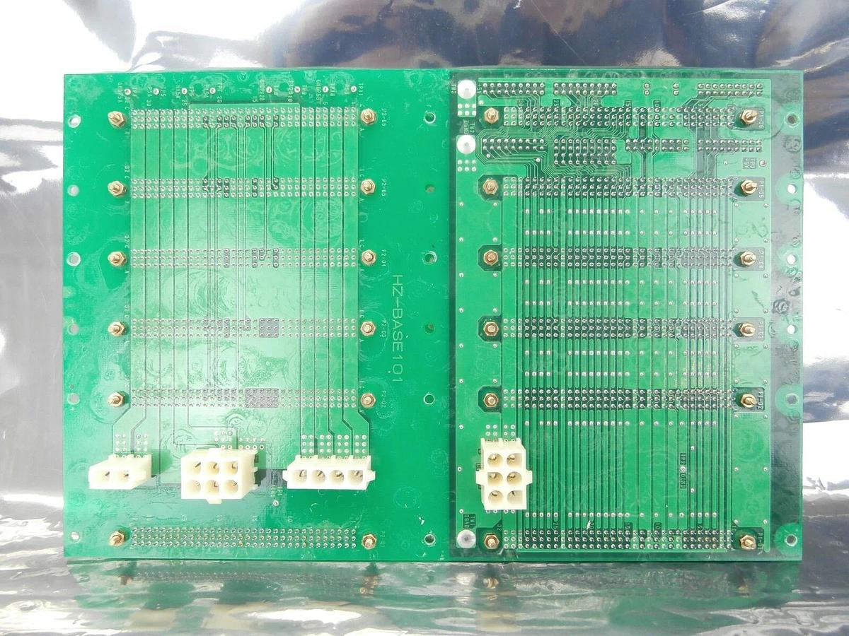 Used HD Hokuto Denko HZ-BASE1018 Backplane Connector Board PCB HZ-3000 Working Spare